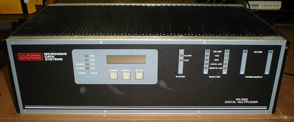 California Microwave Data Systems MX-2000 Digital Multiplexer MX-2000/24/V36