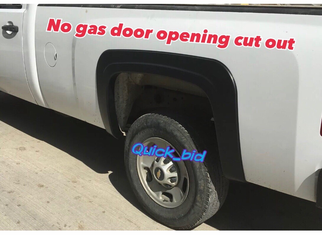 FOR 07-13 SILVERADO 1500 FACTORY STYLE FENDER FLARES STANDARD CAB & EXTENDED CAB