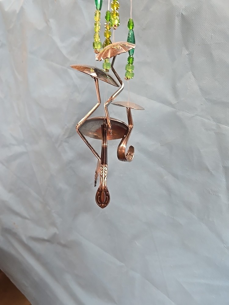 Spoon/flatware Mushroom Wind Chime