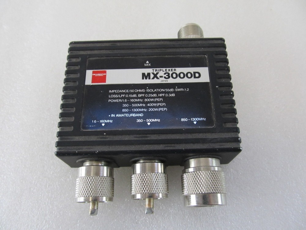 Diamond MX-3000D Antenna Triplexer Ham Radio