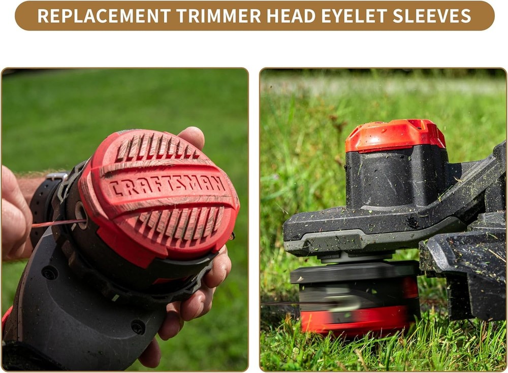 Universal String Trimmer Head Eyelets - 20 Pack Brass Weed Eater 20 Pieces