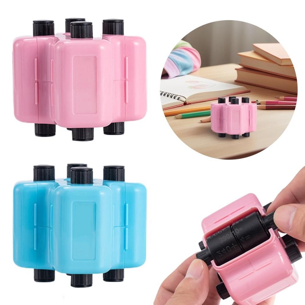 4 in 1 Math Roller Stamp Set-Addition Subtraction Multiplication Division Tool~