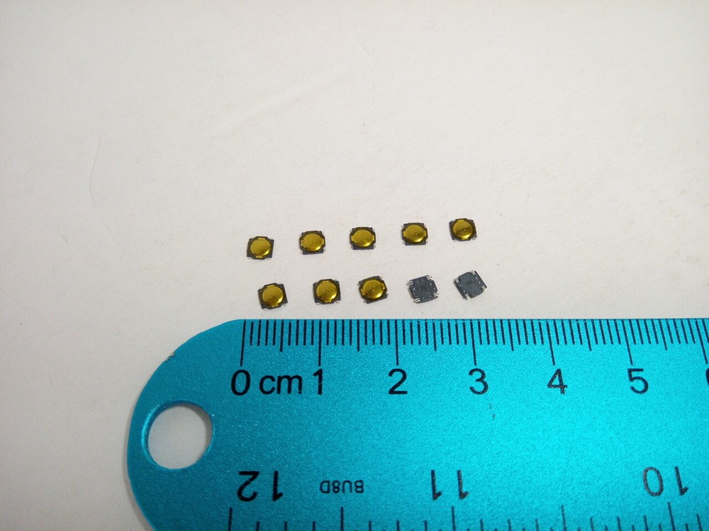 10Pcs Pack 3.7x3.7x0.35mm Push Touch Tactile Momentary Micro Button Switch Tact