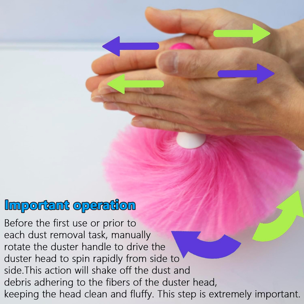 4 Pack Washable Handheld Microfiber Dusters Non Scratch Cleaning Set