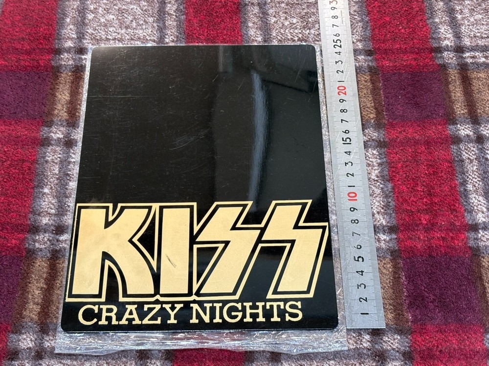 KISS Crazy Nights Plastic Sheet Vintage Rare