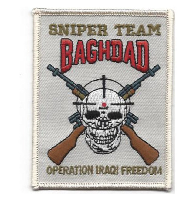 3.5" ARMY SNIPER TEAM BAGHDAD EMBROIDERED PATCH