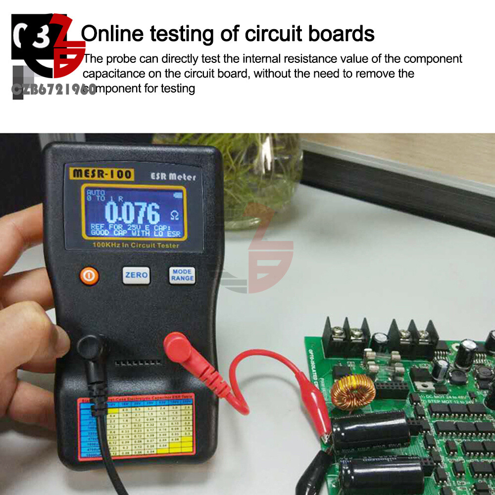 MESR-100 ESR Capacitance Ohm Meter Capacitance Internal Resistance Circuit Test