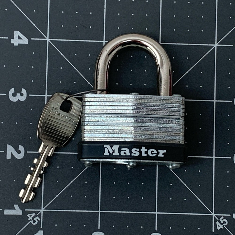 Master Lock Keyed Padlock Stainless Steel Locker School Work Security