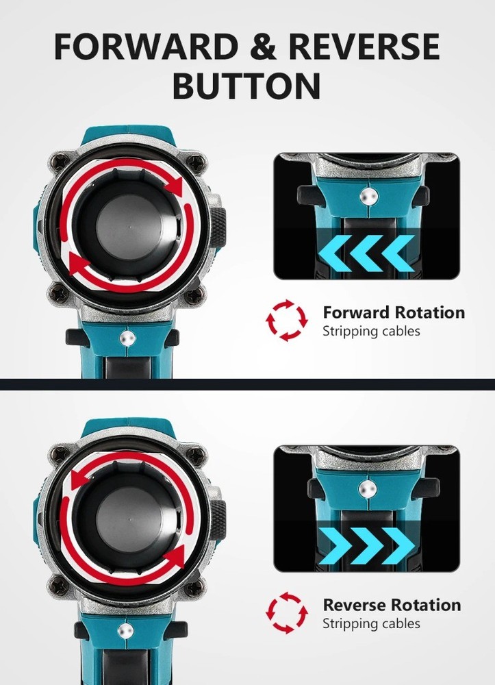 Battery Electric Cable Stripping Tool EXB50-300 Wire Quick Cutting Stripper