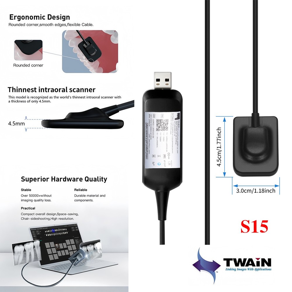 Dental X Mobile Unit System Ray Digital Machine High Frequency + Shield/Sensor