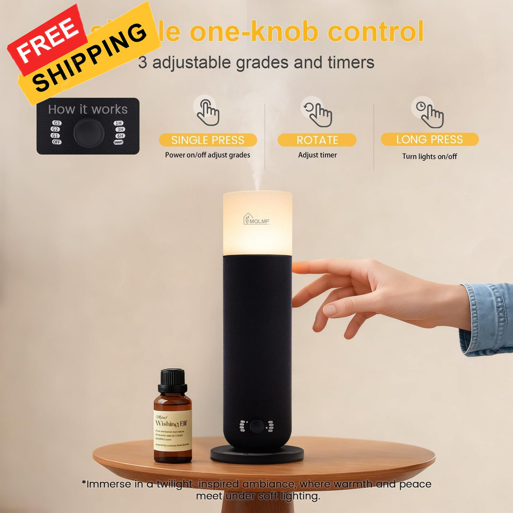 MQLMF Hotel Collection Diffuser 1000 Sq Ft, Weave Black