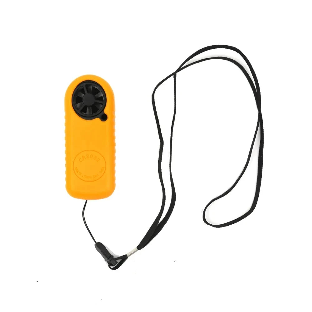 PORTABLE ANEMOMETER /THERMOMETER BACKPACKERING/MOUNTAINEERING WIND SPEED GUAGE!!