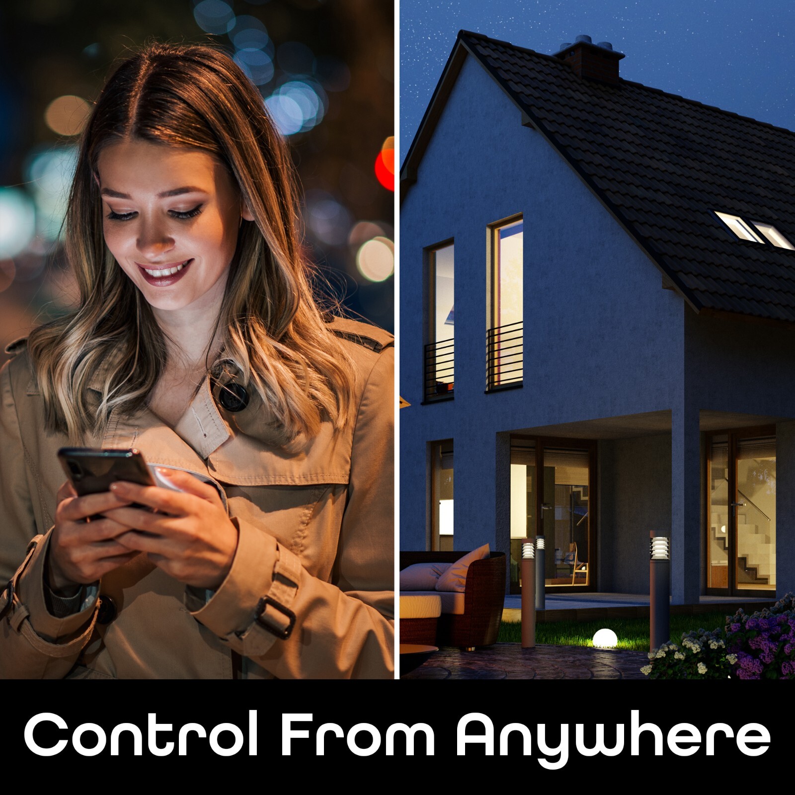 Geeni PRISMA 800 Wi-Fi LED Smart Multicolor Light Bulb with Voice Control 2 Pack