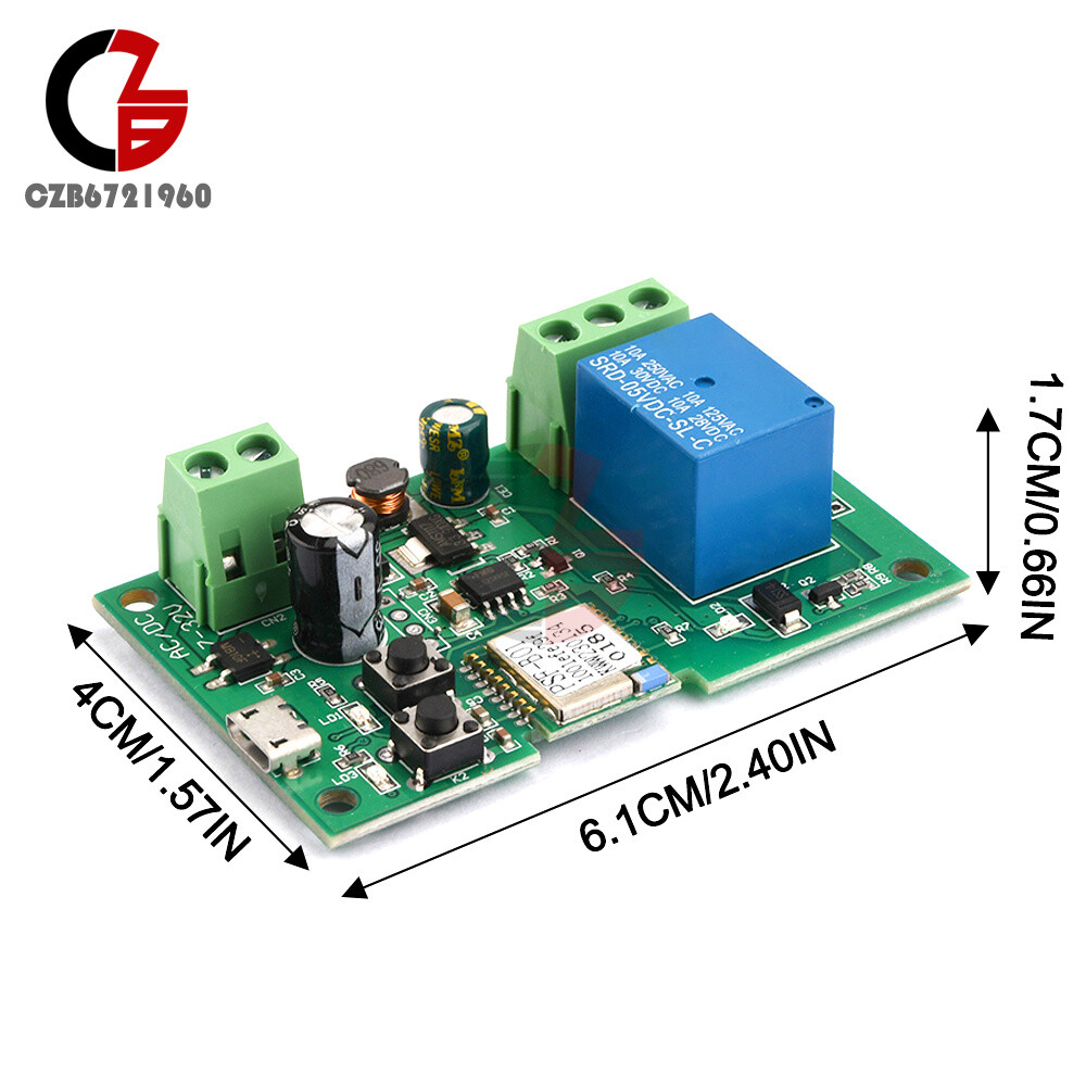DC 5-12V Self-locking WiFi Wireless Smart Switch Home Relay Module