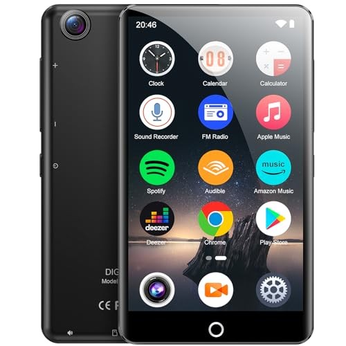 mp3 Player with Bluetooth and WiFi, 4.0IN Touchscreen Android MP3 Player 80GB