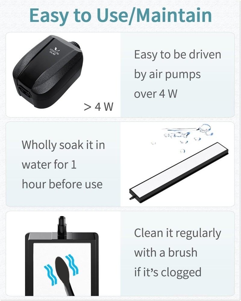 8 Inch Air Stone Bar Micro Bubble Diffuser Release Tool with Suction Cup Clip...