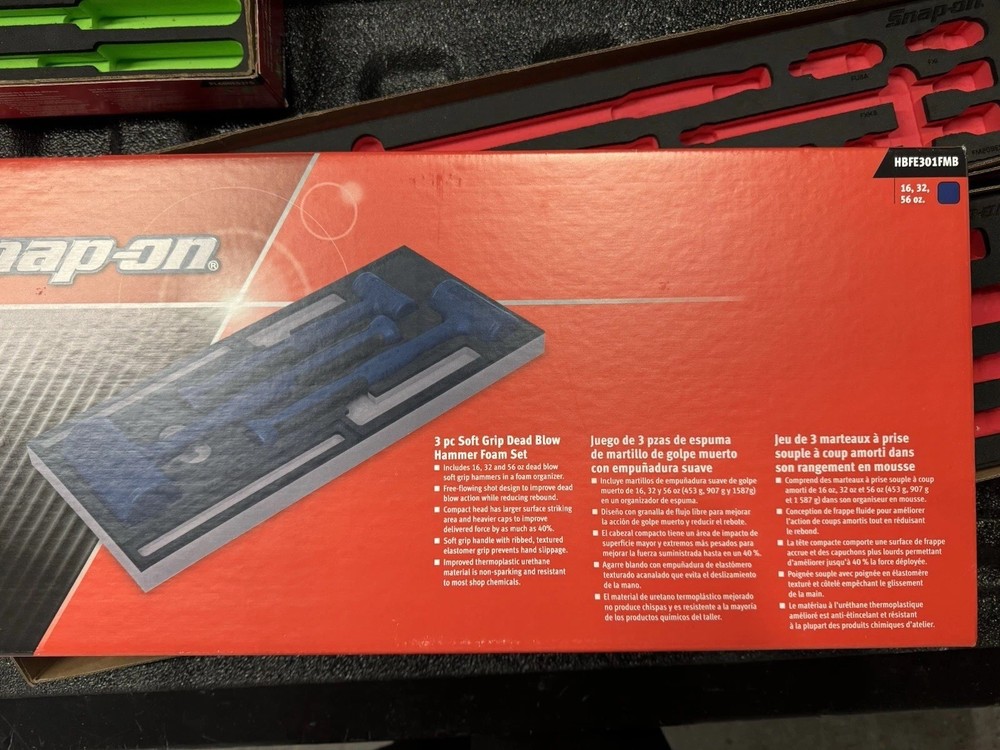 Snap On Tools Foam Holder for Hammers.