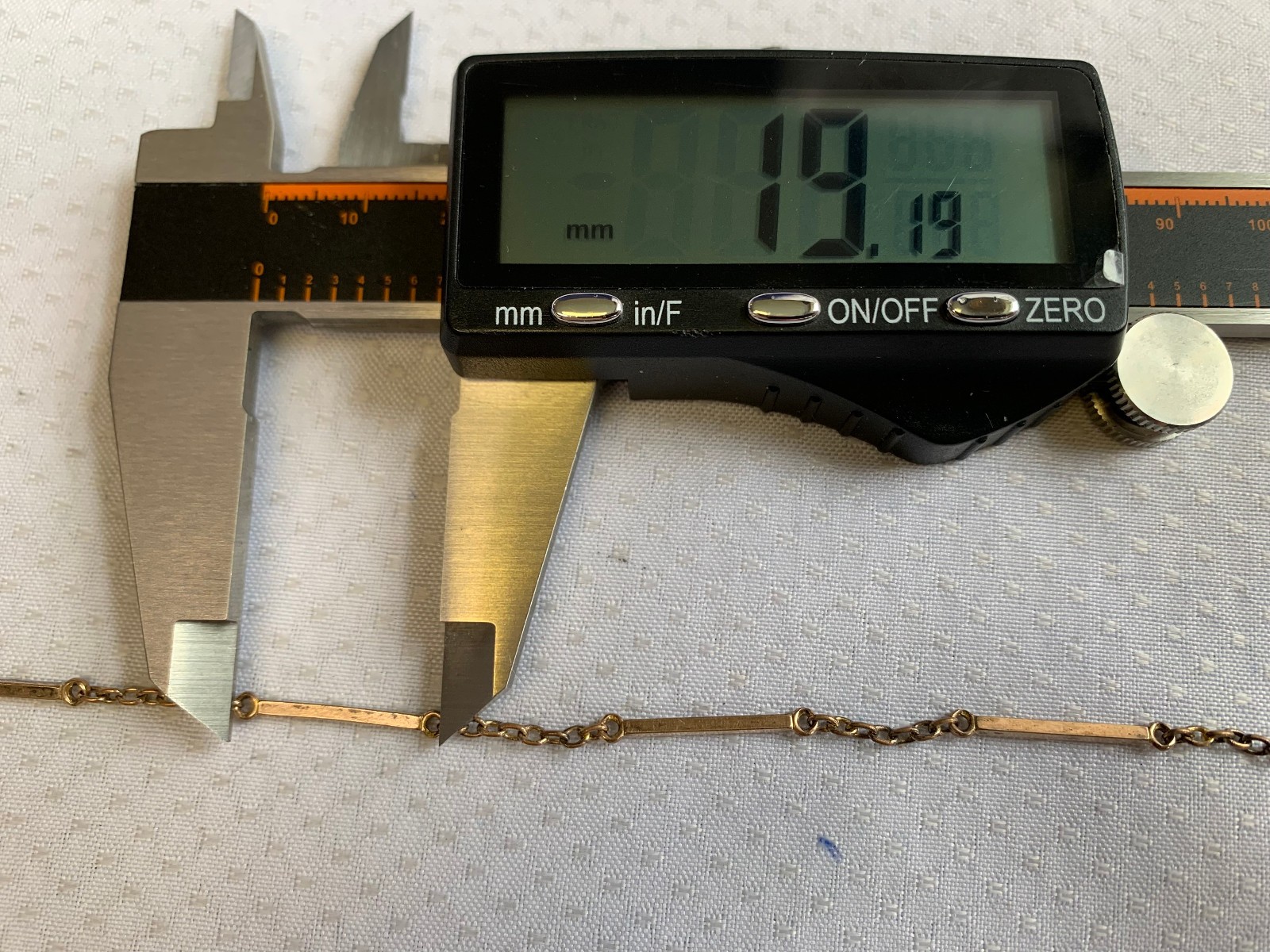 Antique 1/20 12K Gold Filled Pocket Watch Fob Vest Chain 15.5" Long Link Jewelry