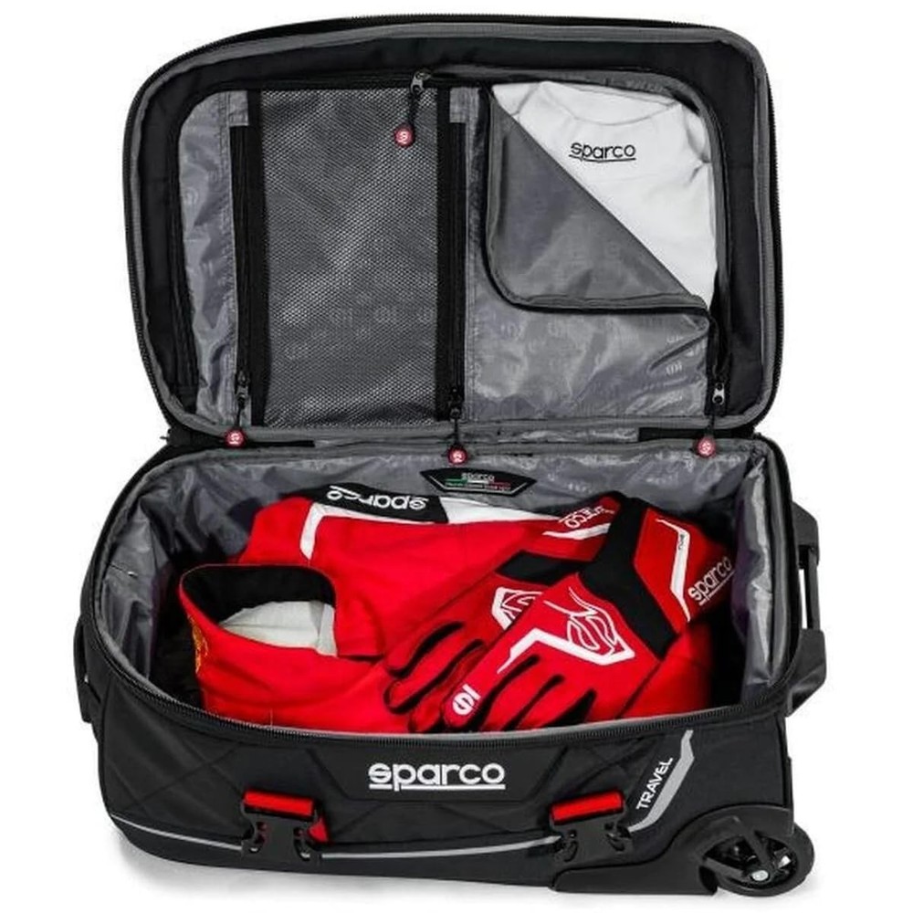 Travel Bag, Black/Red