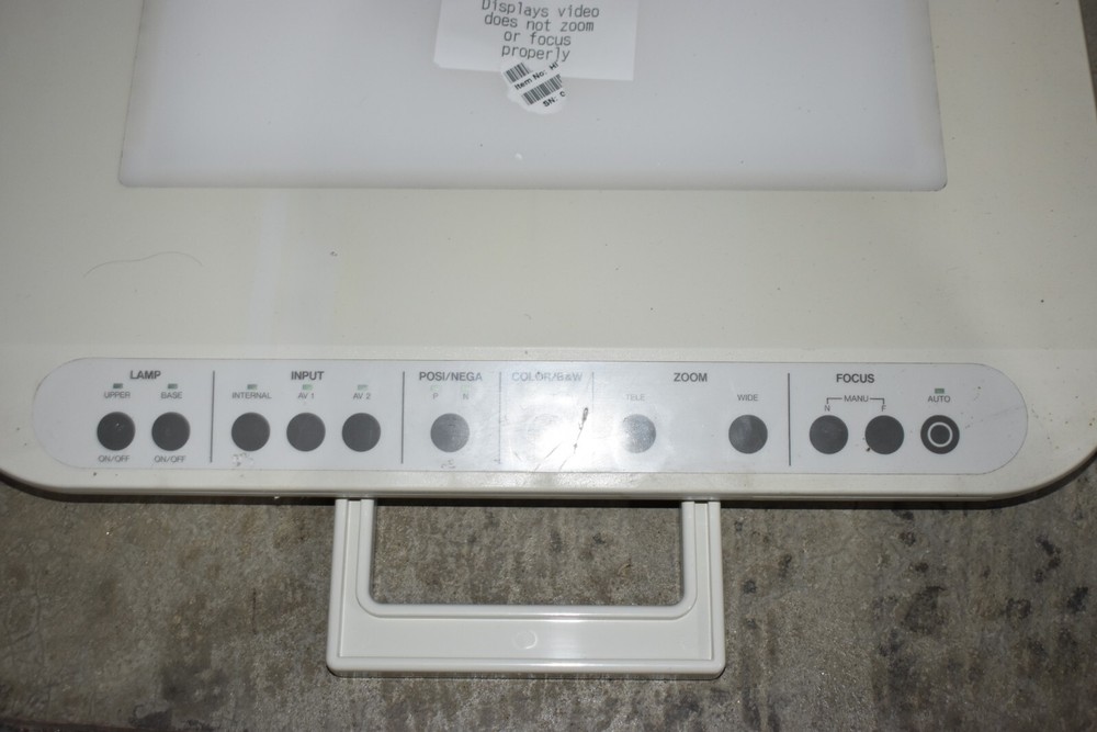 Elmo Auto Focus Overhead Visual Presenter Camera Projector Model EV-400AF