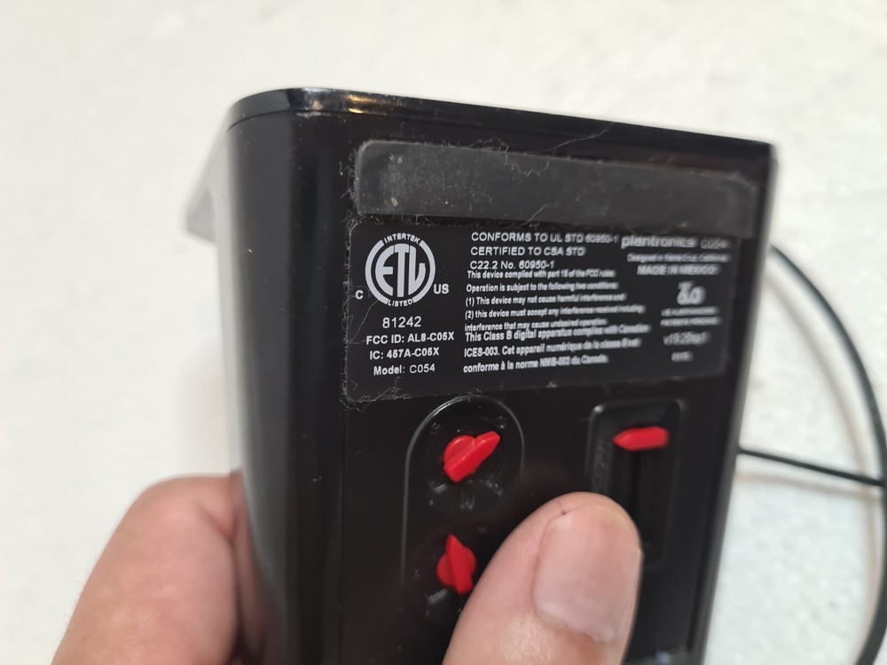 Plantronics C054 Wireless Headset Charging Base only- NO Power Adapter