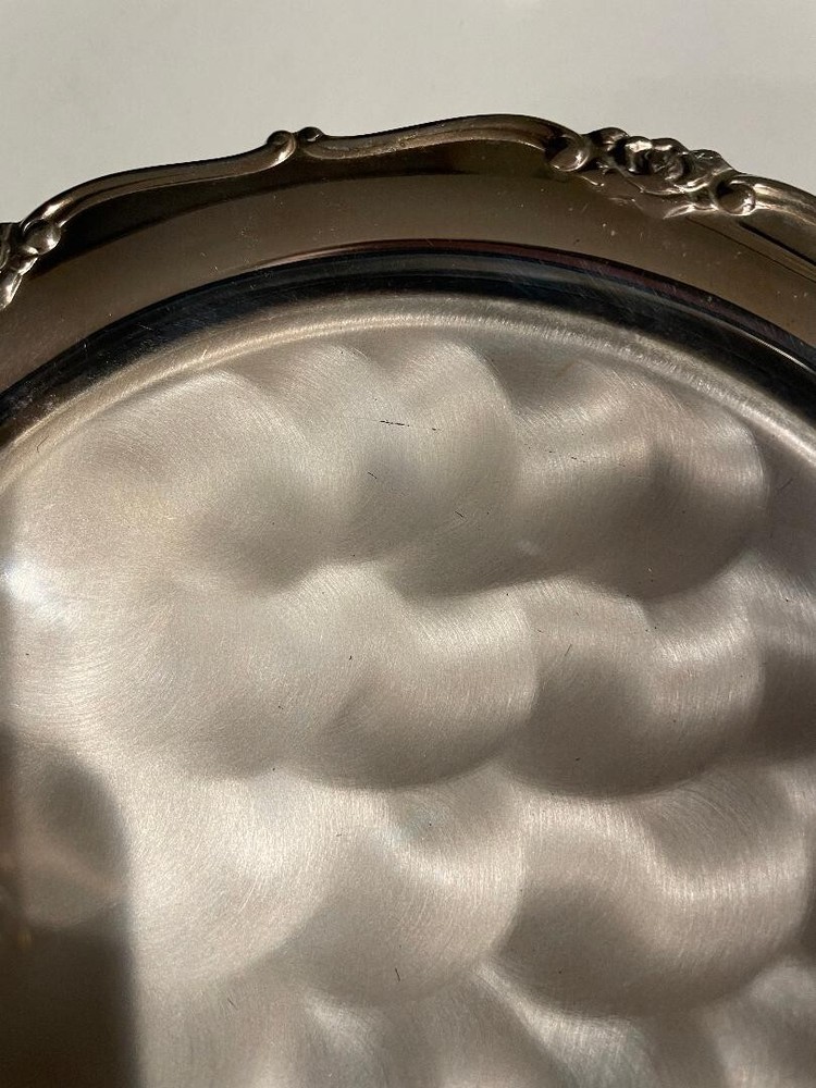 Pearlized Silver Ware - 7 inch round dish