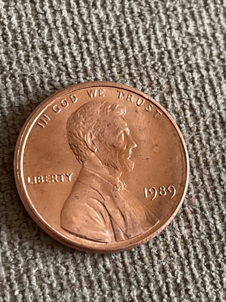 1989 Lincoln Memorial Cent (Red) Tk733*
