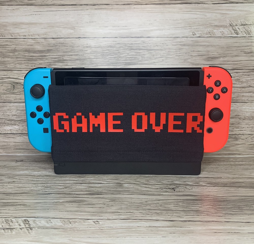 GAME OVER Nintendo Switch Dock Sock Cover