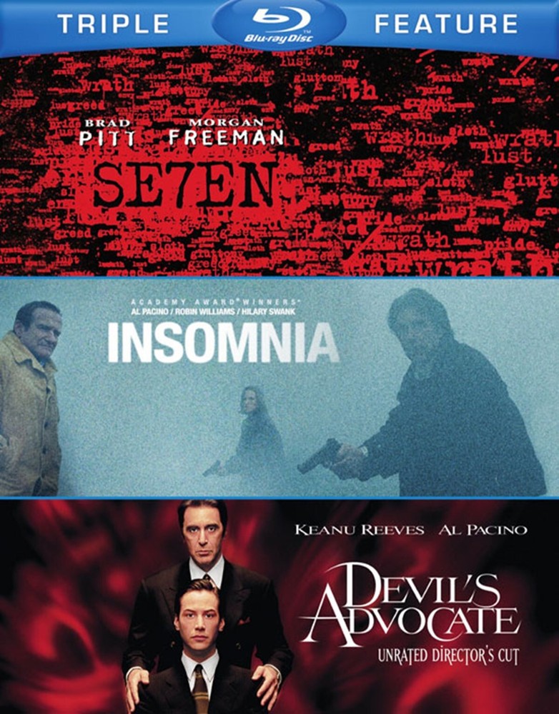 Seven / The Devil's Advocate / Insomnia Blu-ray NEW