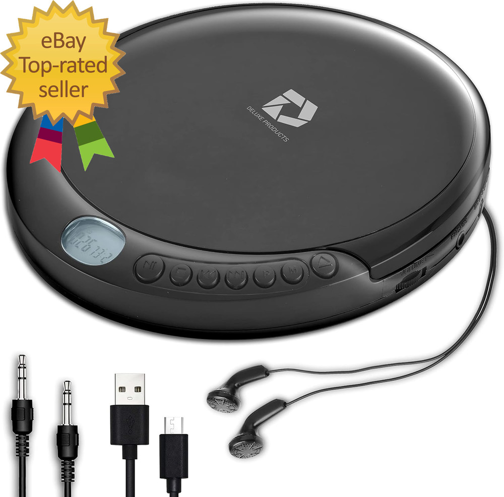 CD Player Portable with 60 Second anti Skip  Stereo Earbuds