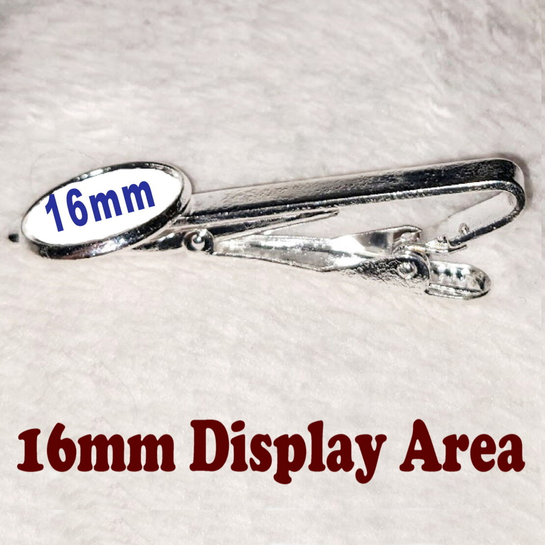 RC Cola Retro Tie Clip Clasp Bar Slide Silver Metal Shiny