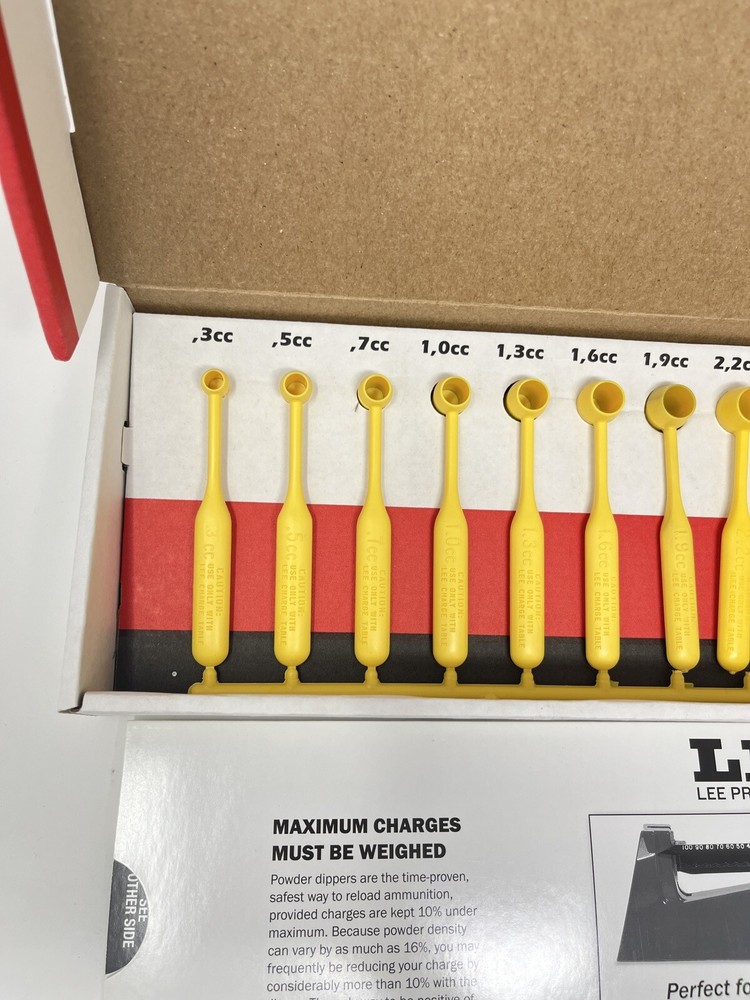 LEE Precision Improved Powder Measure Kit Dipper 90100 Reloading