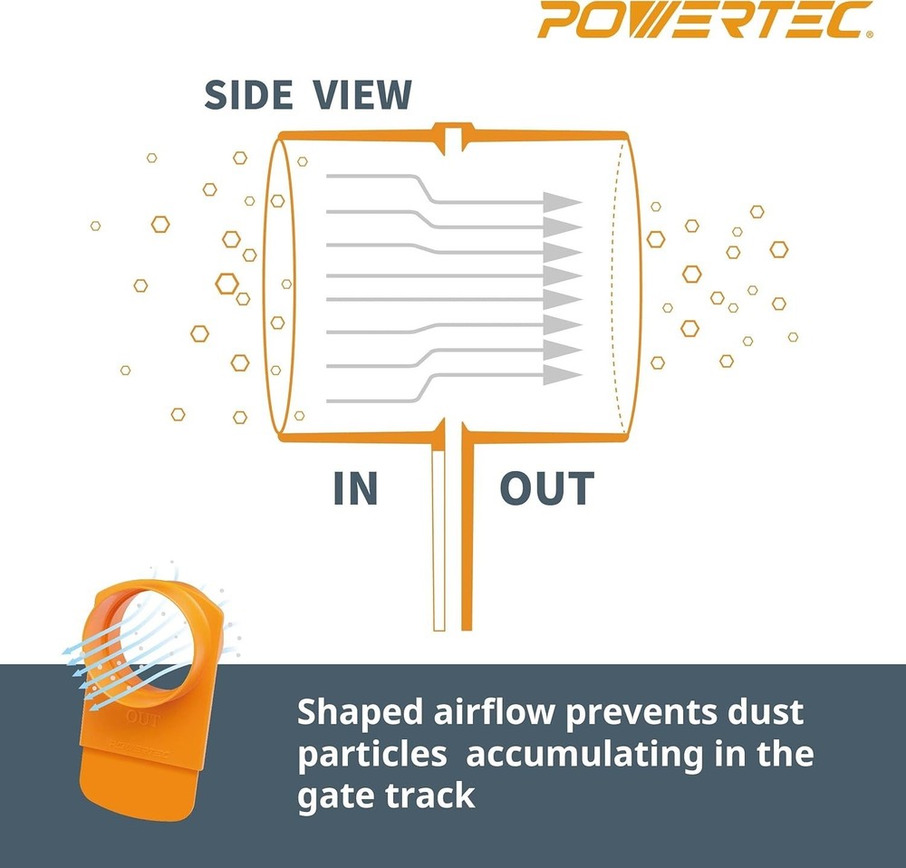 2-1/2" Dust Collection Network - Durable Clear Plastic, 65pc