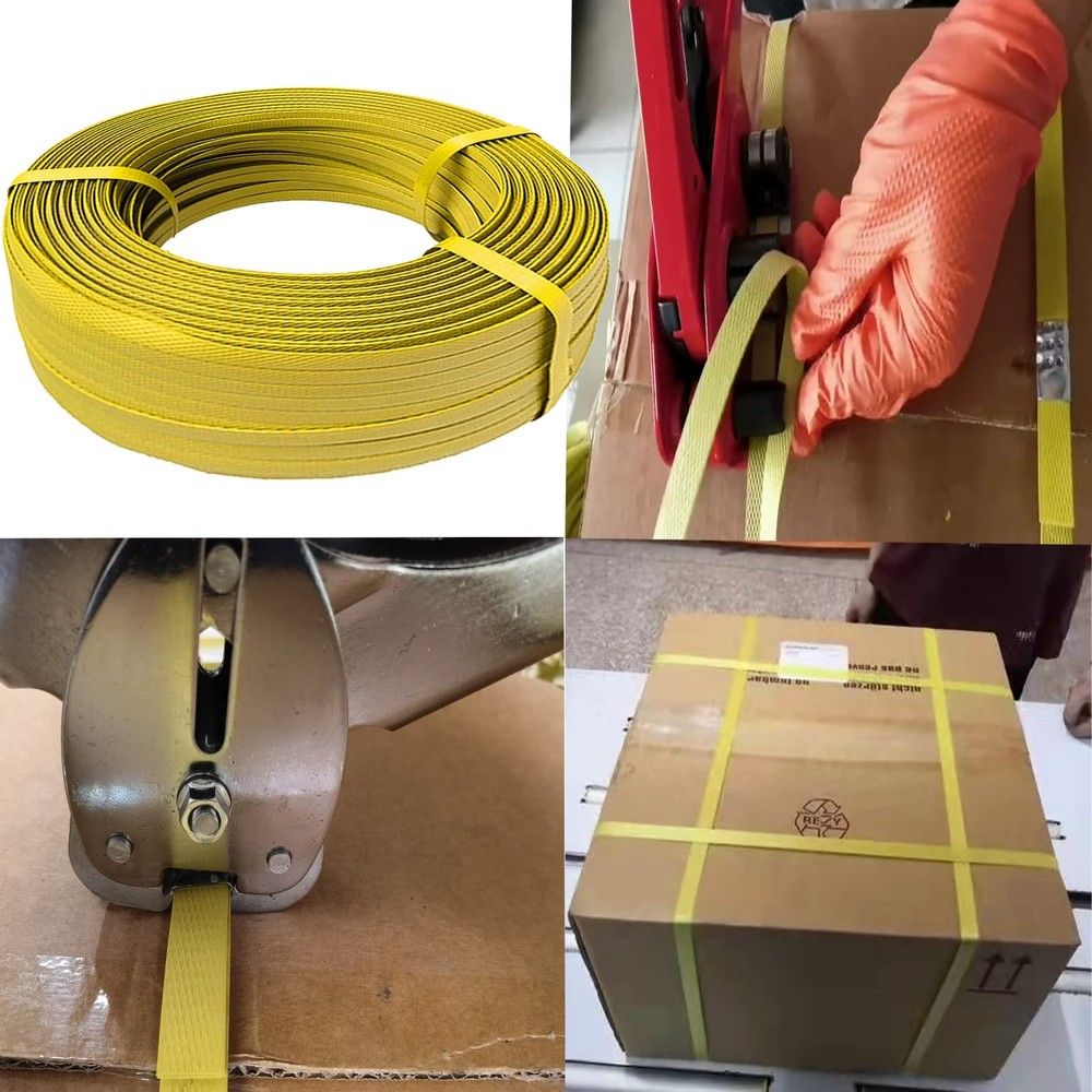 Poly strapping roll 1/2 inch plastic banding 330ft 600lb strength packaging