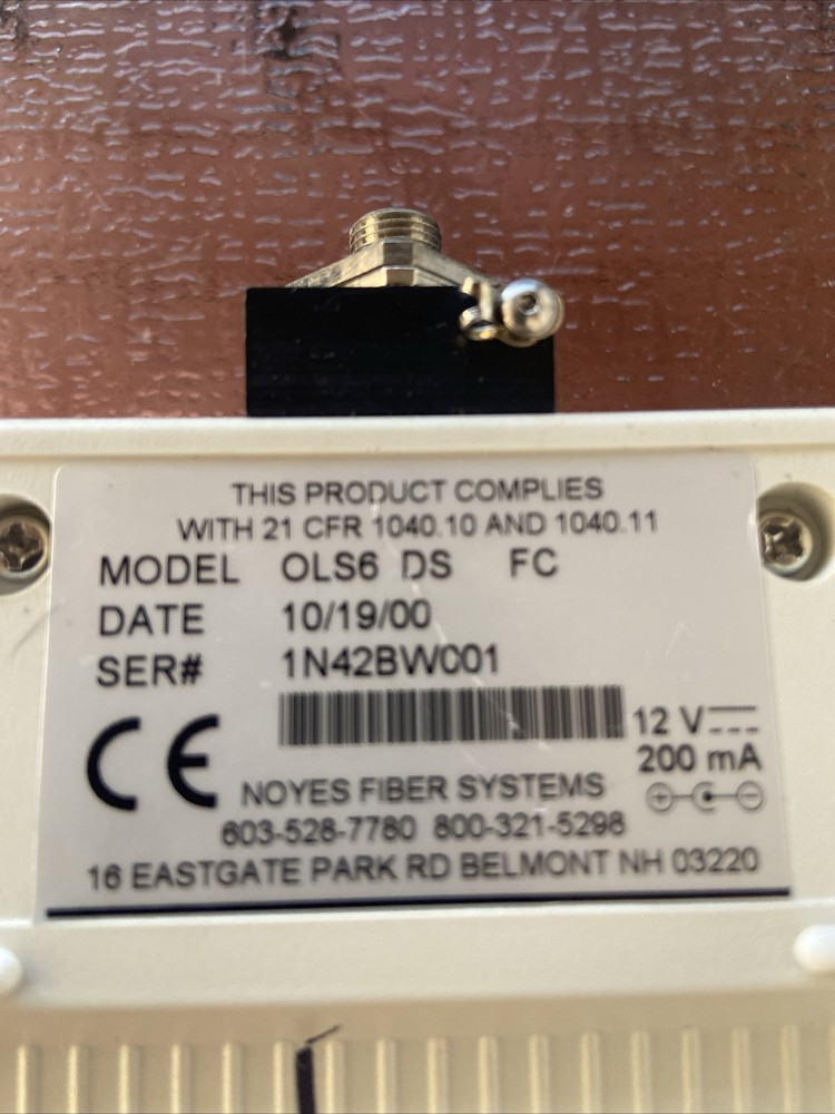Noyes OLS6 Optical Light Source