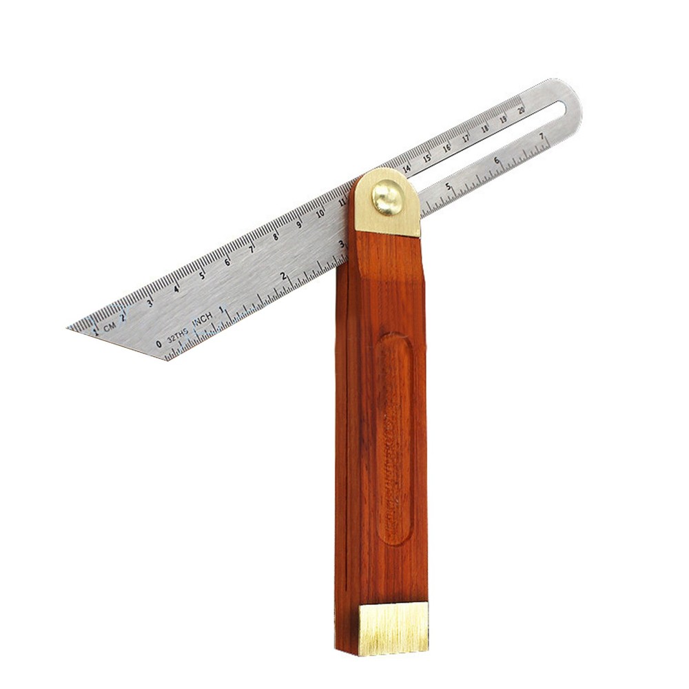 Adjustable Bevel Angle Ruler Horizontal Sliding Carpenter Gauge Angle Detector