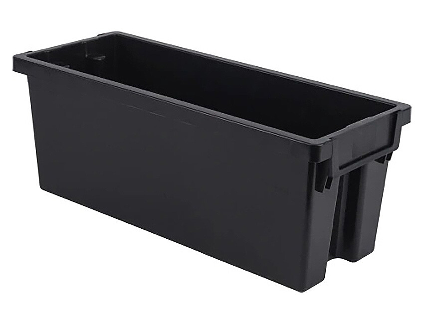 6 Storage Bins, Heavy-Duty Industrial Grade Plastic Stackable Storage Containers
