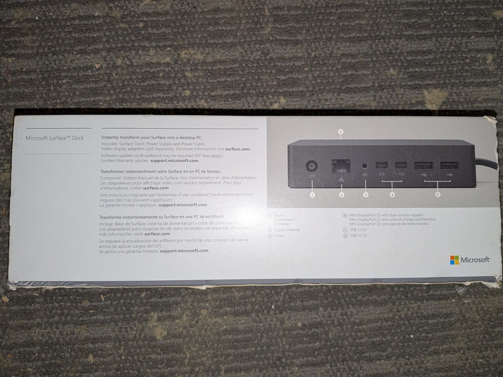 Microsoft 1661 Docking Station - Tablet, Surface Pro 3, Surface Pro 4 Surface Bo