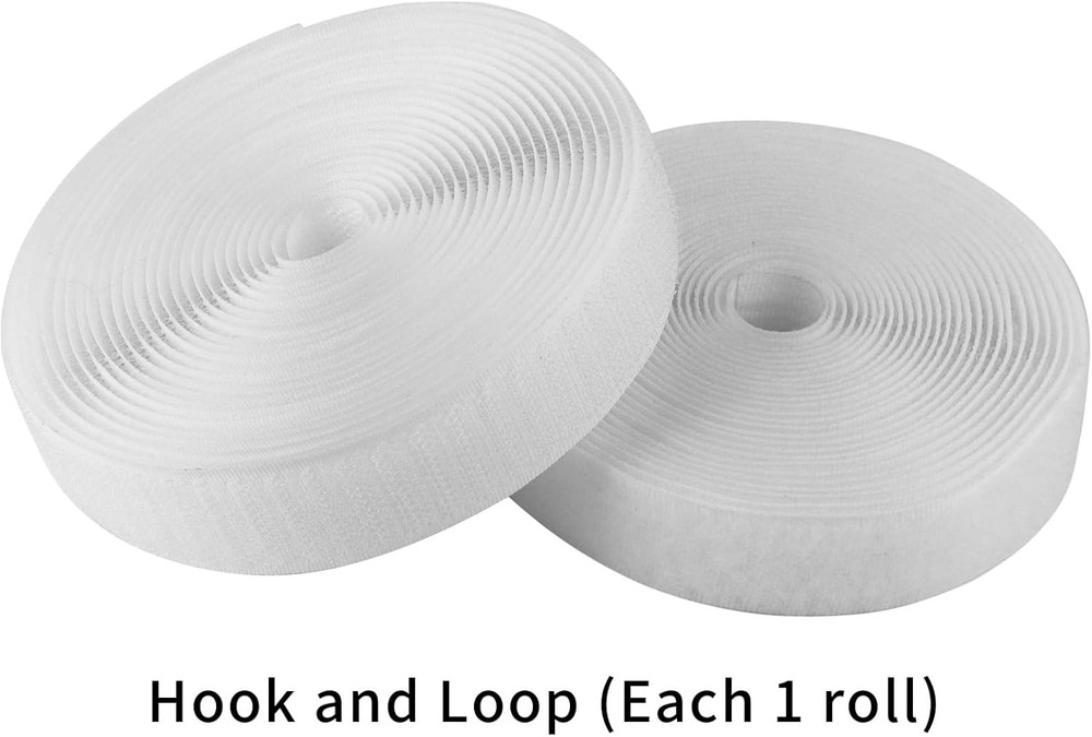 1 Inch 5 Yards Hook and Loop Strips Sew on Tape