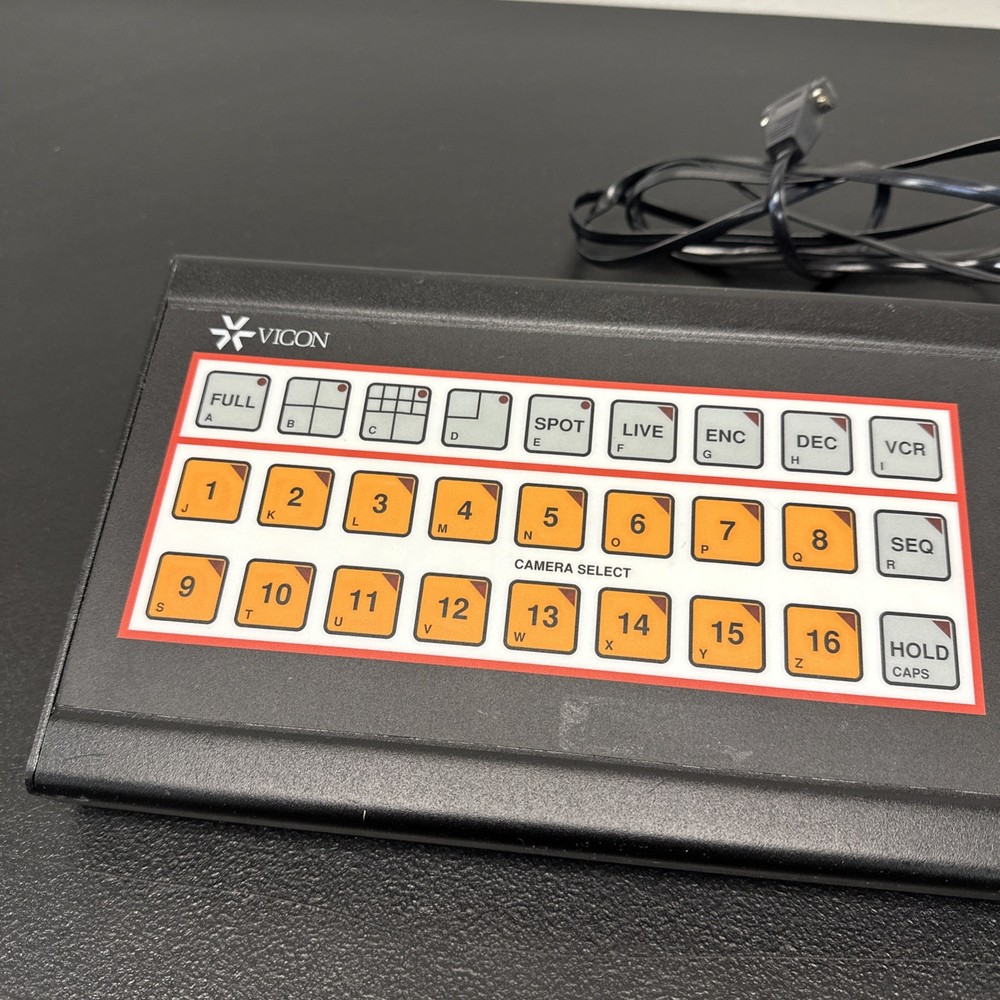 Vicon Camera Wired Keyboard Controller Quanta Plex Model V5152PGM