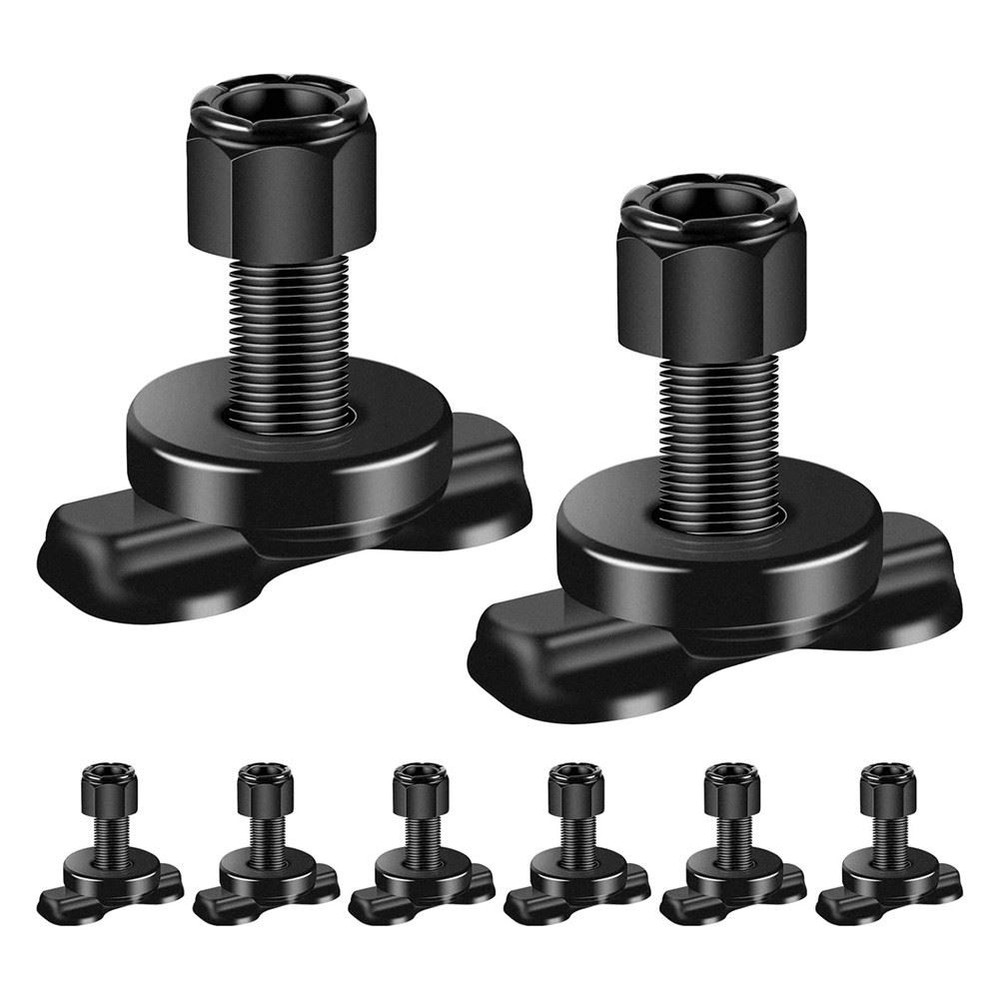 8 Pcs L-Track Lug Threaded Stud Fitting Tie Down with L track Rail