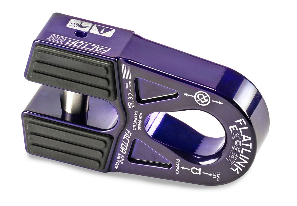 Factor 55 00080-15 FLATLINK " E" EXPERT WINCH SHACKLE MOUNT PURPLE