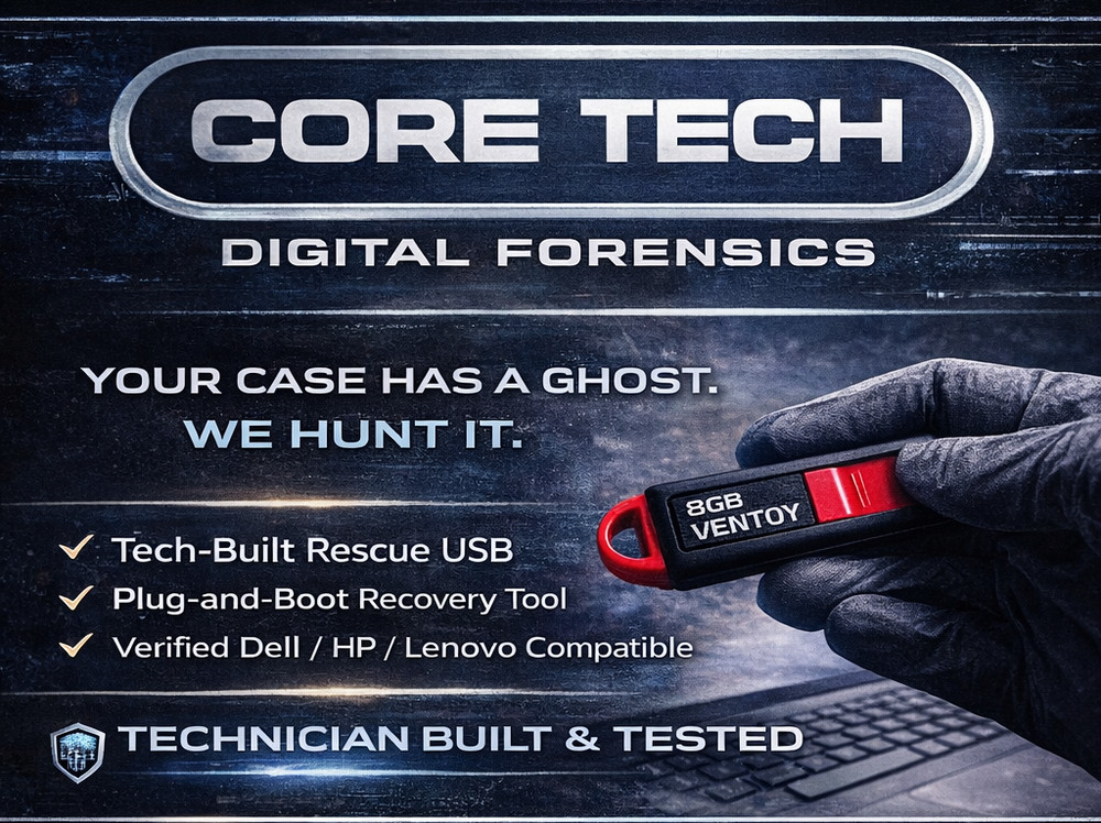 Pro Tech Boot USB – Windows Recovery, Data Rescue, Diagnostics (Dell/HP/Lenovo)