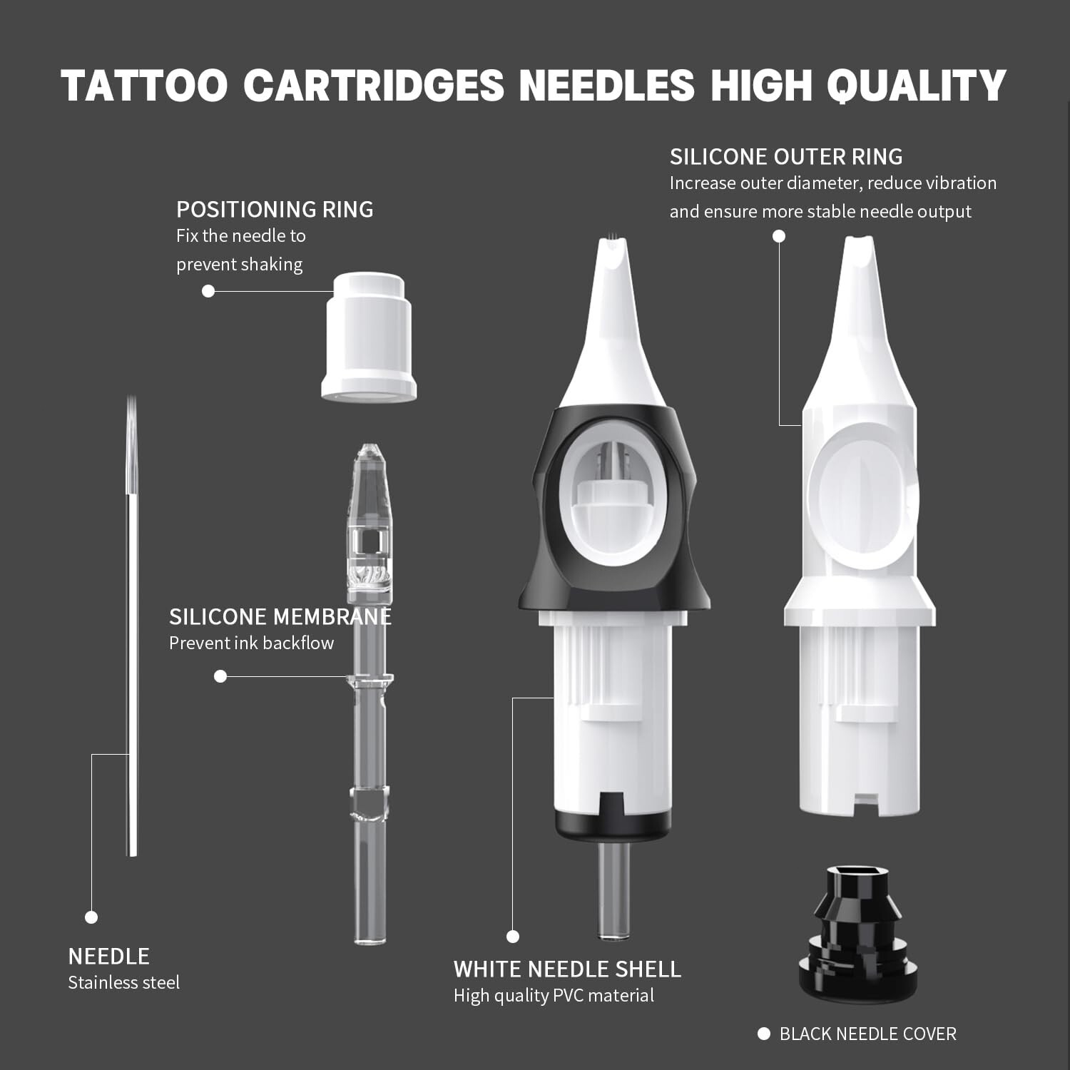 YILONG S4 Wireless Tattoo Pen Machine Kit 1200mAh Power Supply 20PCS Needles