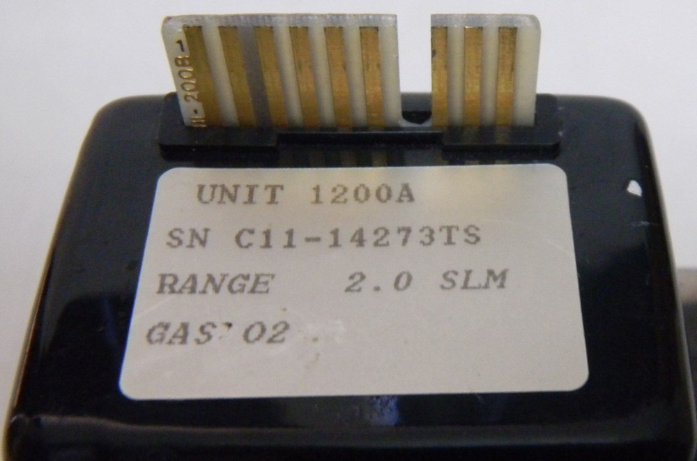 Unit UFC-1200A Mass Flow Controller, Gas- O2, Range- 2 SLM, Used