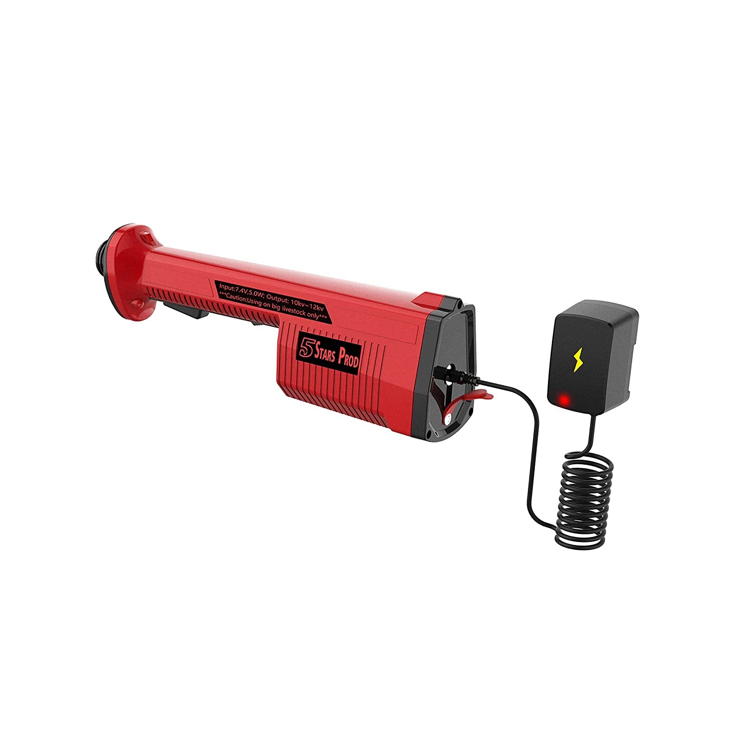 Livestock Prod Electric Cattle Prod Rechargeable Safety Animal Hot Shot with 28″