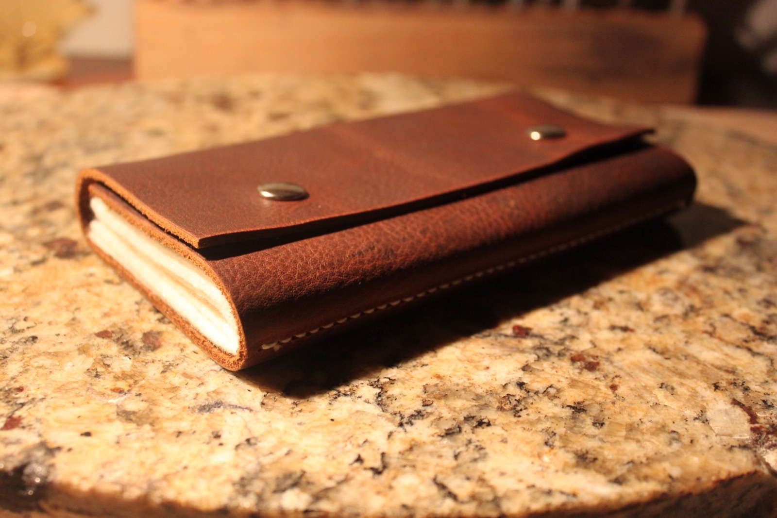 Leather Fly Wallet - Fly Book, Custom made in the USA