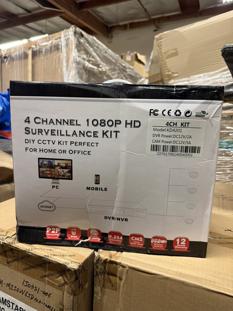 H.265+ Wired Security Camera DVR Kit System