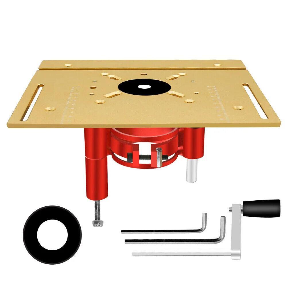 Elevating Base Turning Plate Router Table Insert Plate Carving Trimming Machine