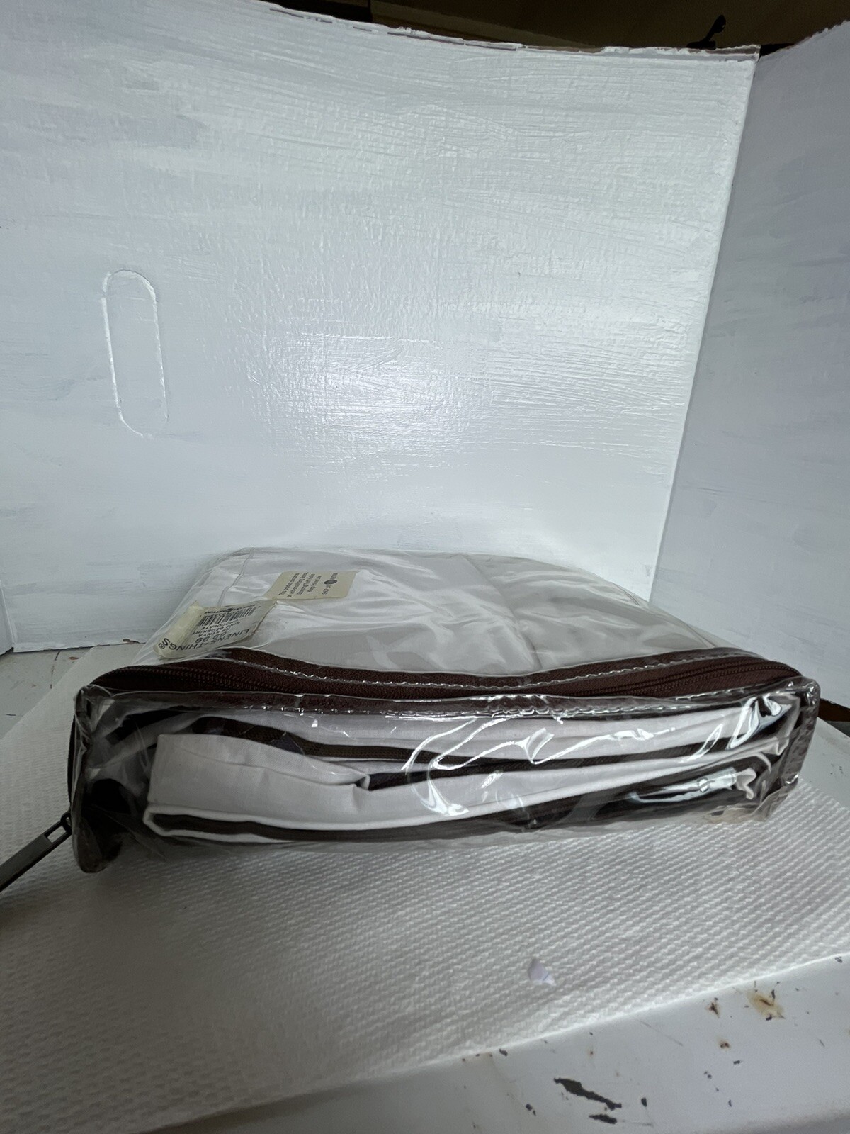 Lines N Things Bed Skirt Chocolate NWT NB Kenya King Size